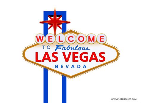 Vegas Sign Template