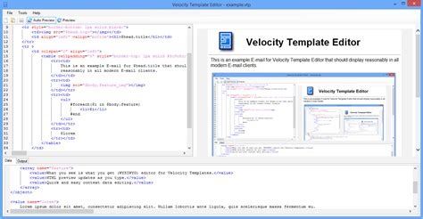 Velocity Template Language