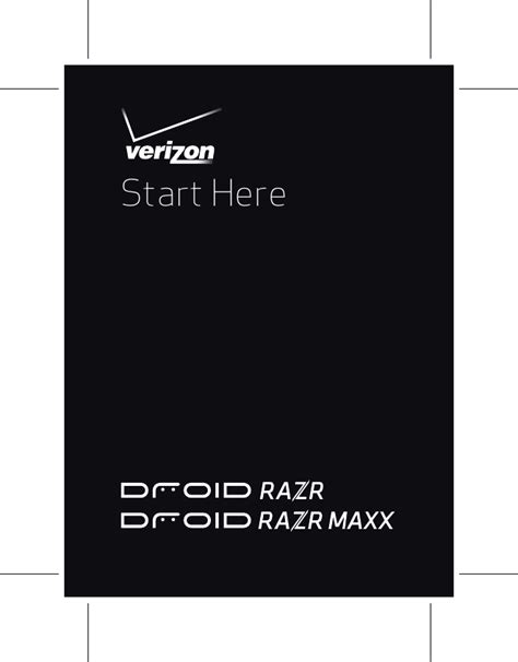 Verizon Motorola Razr Maxx User Manual