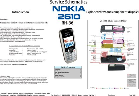 Version Of The Nokia 2610 Manual