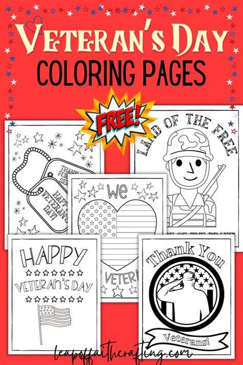 Veterans Day Free Printable Coloring Pages