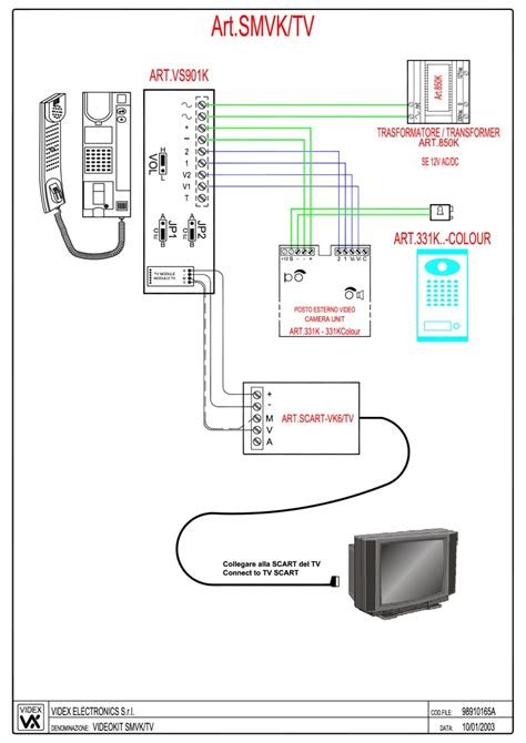 Videx Smart 1 Wiring Diagram