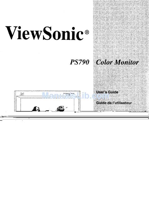 Viewsonic Ps790 Vcdts21420 1 Monitor Repair Manual