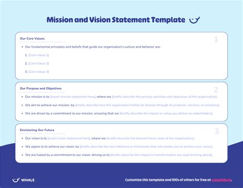 Vision Mission Statement Template