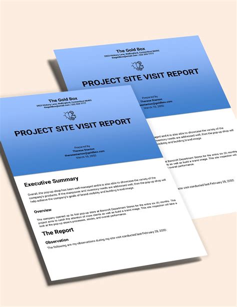 Visit Report Template