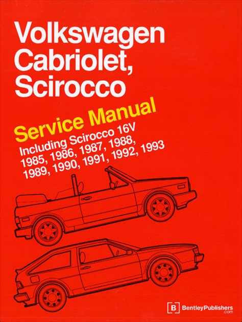 Volkswagen Cabriolet 1985 1993 Repair Service Manual