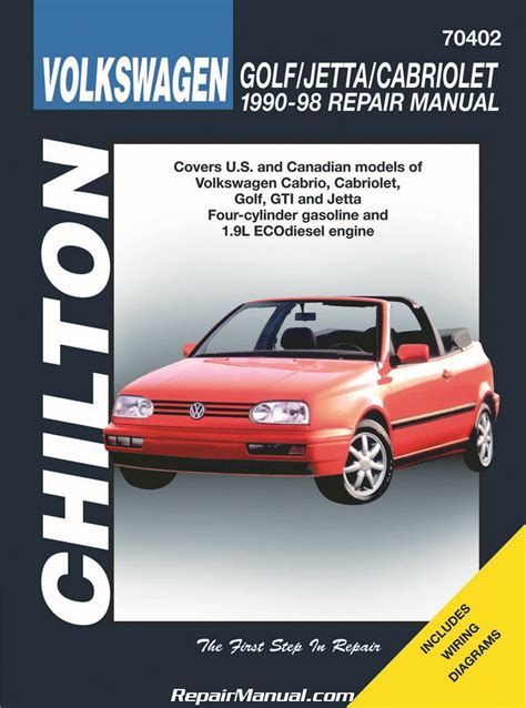 Volkswagen Cabriolet 1988 Repair Service Manual