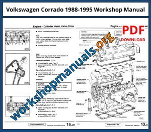 Volkswagen Corrado Complete Workshop Service Repair Manual 1993 1994 1995