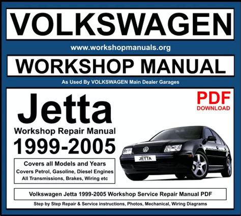 Volkswagen Jetta 1999 2005 Repair Service Manual