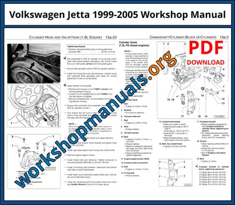 Volkswagen Jetta 1999 Repair Service Manual