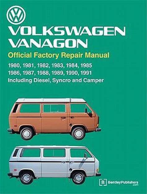 Volkswagen Vanagon 1985 Repair Service Manual