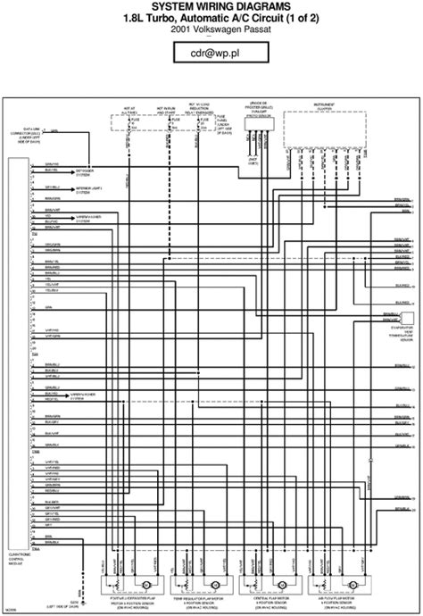 Volkswagen Vw Passat 2001 Wiring Diagrams Manual