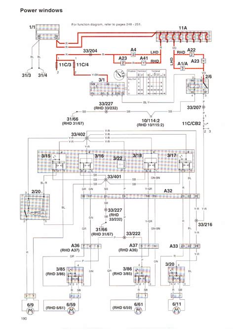 Volvo 960 S90 V90 Wiring Diagrams 1997 1998