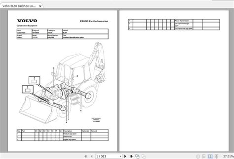 Volvo Bl60 Backhoe Loader Service Parts Catalogue Manual Instant Download Sn 11315 And Up