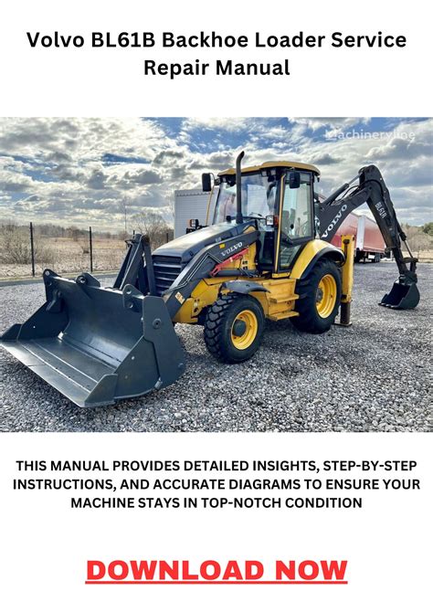 Volvo Bl61b Backhoe Loader Service Repair Manual Instant Download