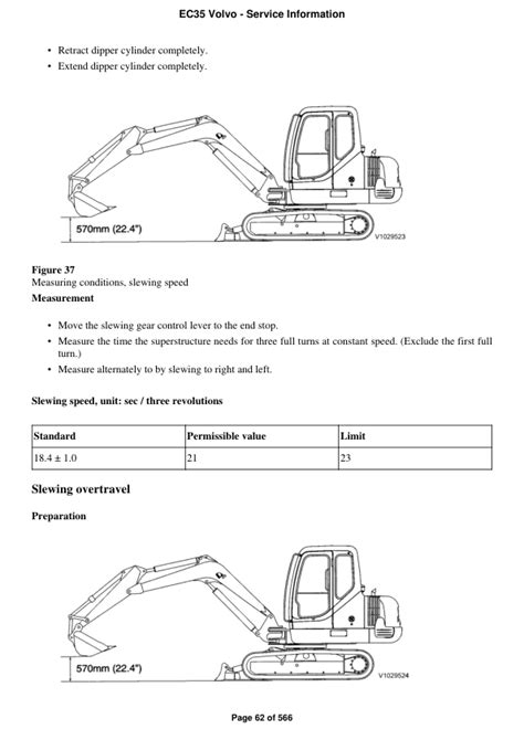 Volvo Ec35 Compact Excavator Service Repair Manual