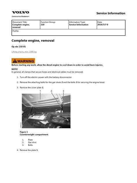 Volvo Ew160 Wheeled Excavator Service Repair Manual Instant Download