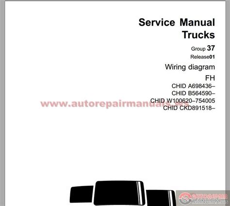 Volvo Fh Nh Truck Wiring Diagram Service Manual Download November 1998