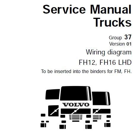 Volvo Fh12 Fh16 Lhd Truck Wiring Diagram Service Manual Download September 1998