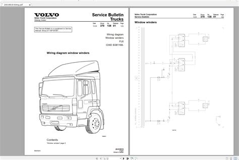 Volvo Fl6 Truck Wiring Diagram Service Manual November 2003