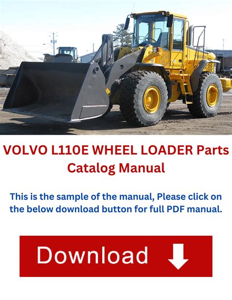 Volvo L110e Wheel Loader Service Parts Catalogue Manual Instant Download Sn 2202 And Up 61001 61289 70401 70433