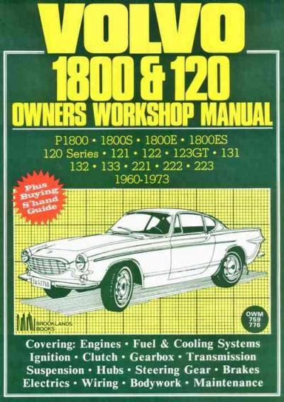 Volvo P1800 Sports Car Service Workshop Repair Manual