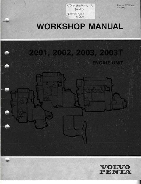 Volvo Penta 2001 2002 2003 2003t Marine Engines Service Repair Workshop Manual Download