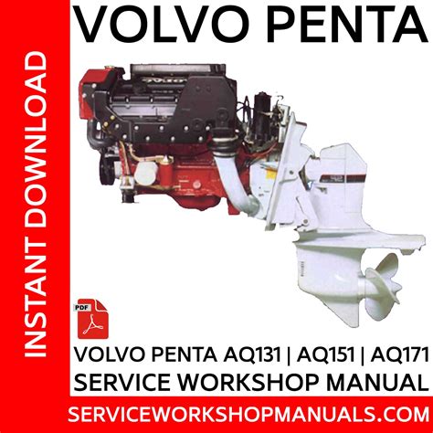 Volvo Penta Aq131 Aq151 Aq171 Marine Engine Full Service Repair Manual