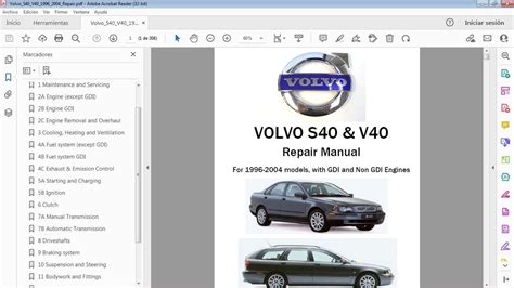 Volvo S40 V40 1996 2004 Workshop Repair Service Manual Pdf