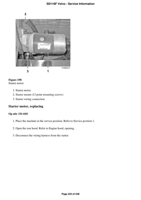 Volvo Sd116f Soil Compactor Service Repair Manual