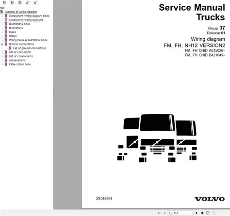 Volvo Trucks Fm Fh Nh12 Version2 Wiring Diagram Manual