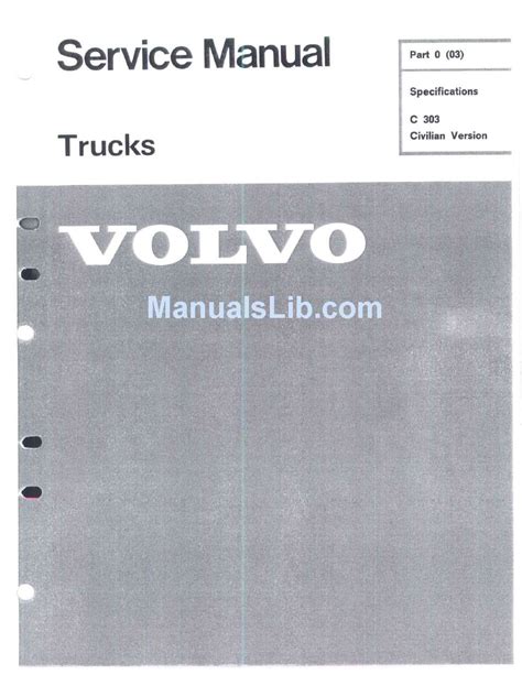 Volvo Trucks Service Manual Group 177 500