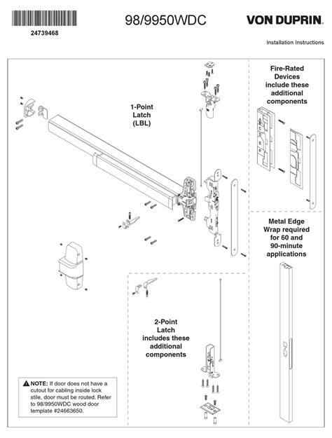 Von Duprin 99 Template
