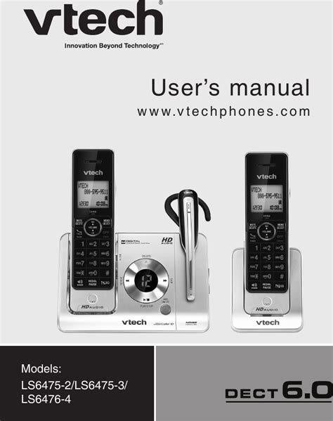 Vtech Cordless Telephone User Manual