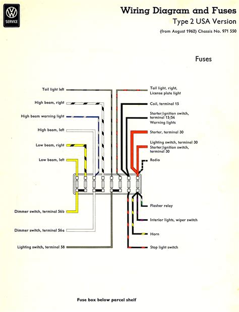 Vw Bus Fuse Box Diagram 1963 Wiring