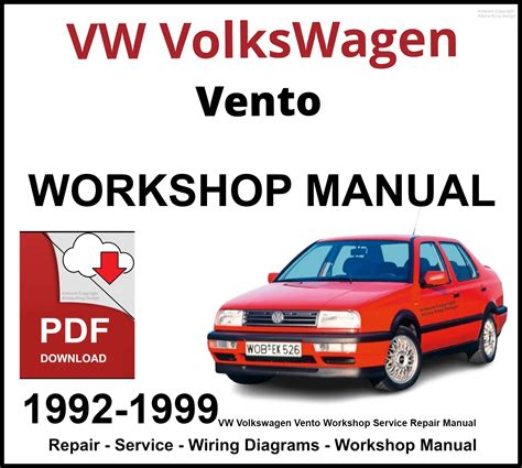 Vw Golf Jetta Vento Service Repair Workshop Manual 1992 1998