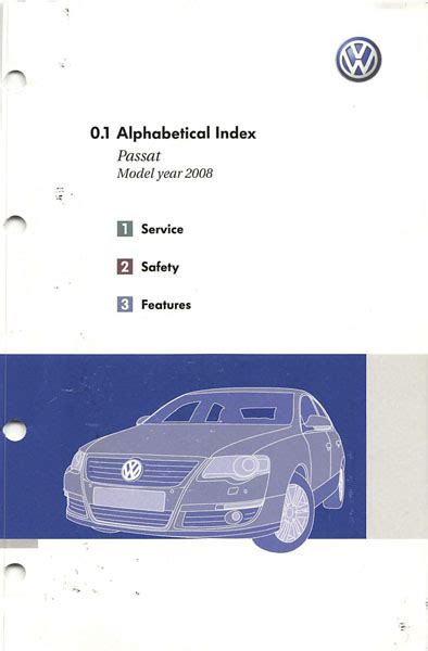 Vw Passat Owners Manual 2008