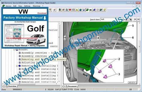 Vw Volkswagen Golf 1998 2000 Workshop Repair Service Manual