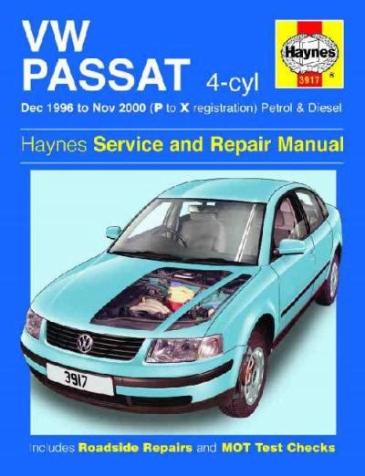 Vw Volkswagen Passat B5 After 1996 Service Repair Manual