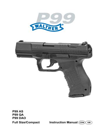 Walter P99 Service Free Manual Guide