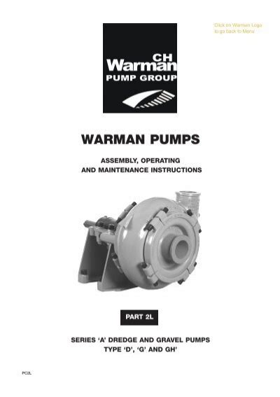 Warman Spr Pump Maintenance Manual