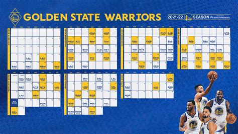 Warriors Schedule Printable