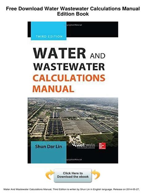 Water And Wastewater Calculations Manual