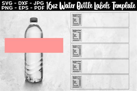 Water Bottle Template Free