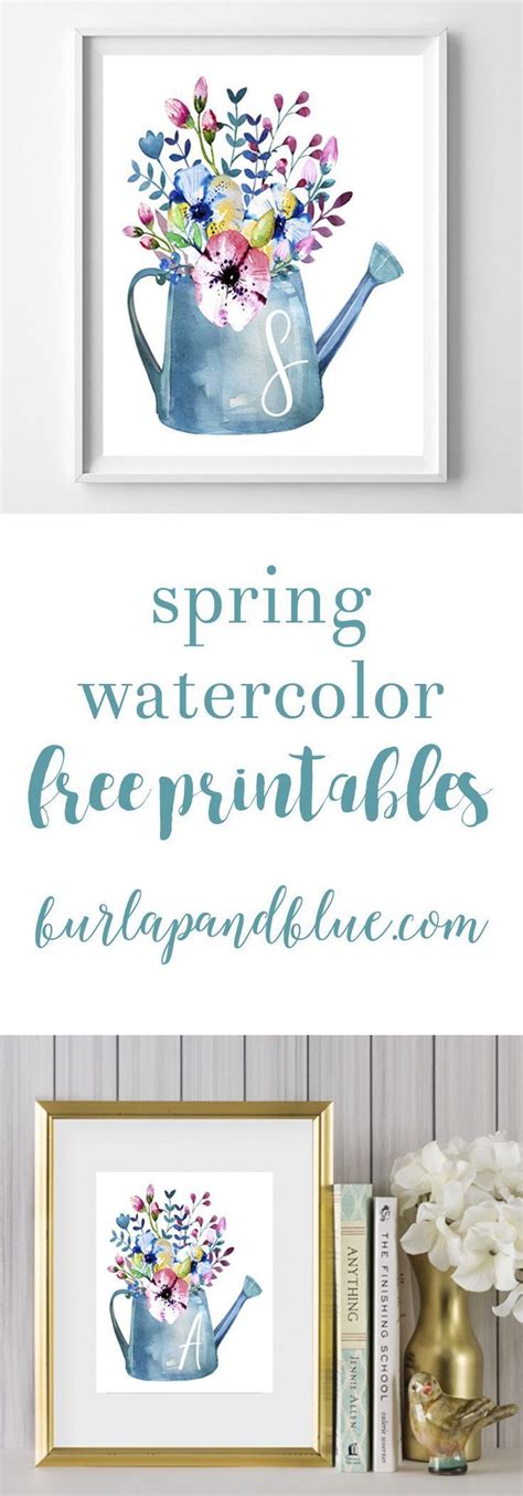 Watercolor Free Printables