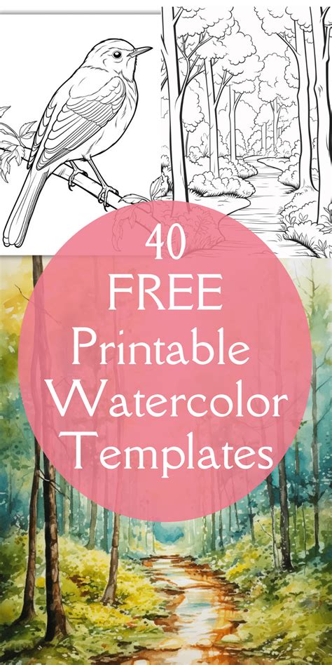 Watercolor Templates Printable