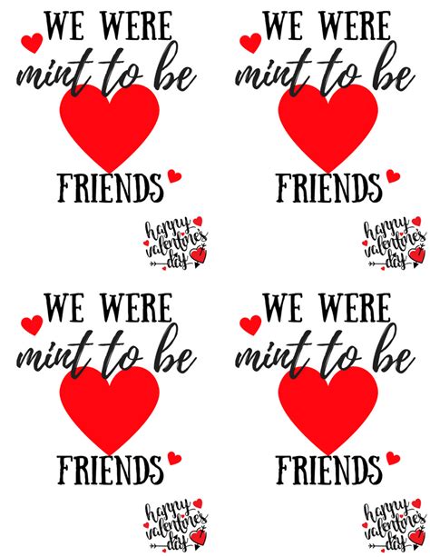 We Were Mint To Be Friends Printable