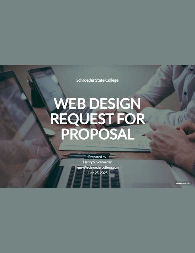 Web Design Request For Proposal Template