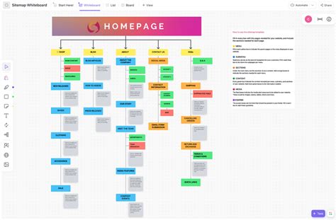 Website Site Map Template