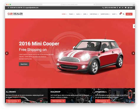 Website Template Car Dealer